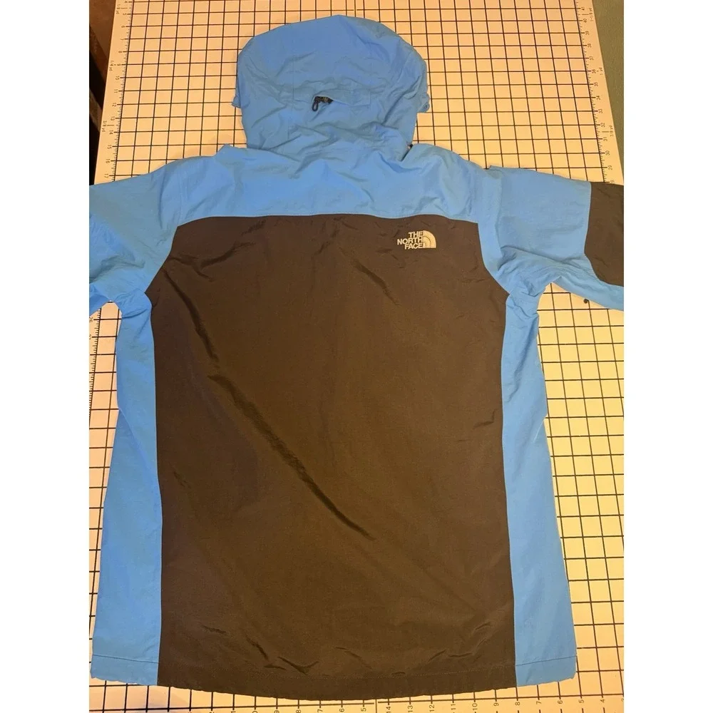 The North Face HyVent Colorblock Hooded Full Zip Rain Jacket Men's M